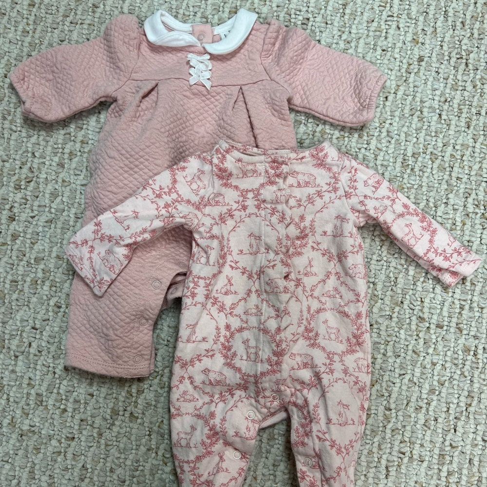 Janie and Jack Pink Set